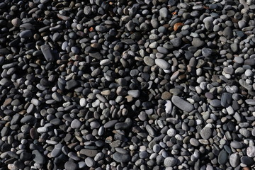 stones on the shore of the Black Sea