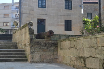 Nice Stairs Street Juan Novas Guillan Of Medieval Style With A Cannon On His Travel In Pontevedra....