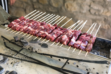 Cooking Abruzzesi arrosticini