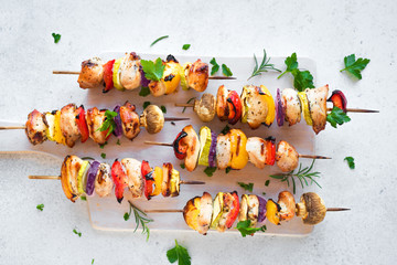 Chicken and Vegetable Skewers