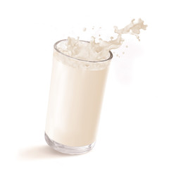 lait, en verre, giclé, boire, débordé, jet, blanc, aliment, sain, isolé, exploitation laitière, boisson, liquide, frais, petit déjeuner, verser, coupe, produit, froid, calcium, santé, yaourt, fraîcheu
