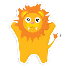 lion vector sticker