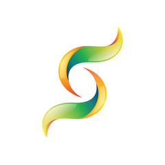 Abstract Colorful S Logo