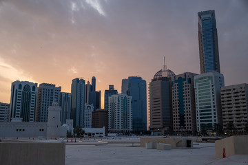 LandMark tower and cityscpae of Abu Dhabi, UAE