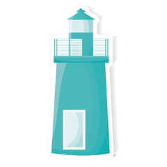 lighthouse sticker vector