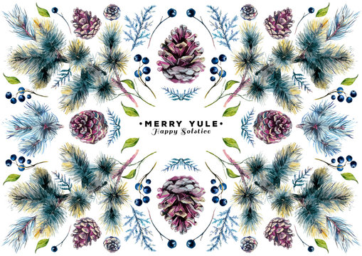 Watercolor Christmas Card