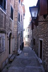 Fototapeta premium narrow street in old town