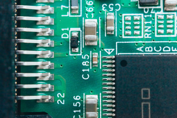 Circuit board repair. Electronic hardware modern technology. Motherboard digital personal computer...
