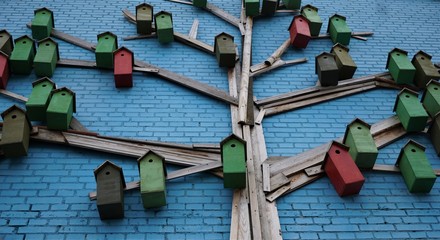 bird house wall decoration