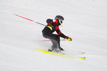 skier on slope