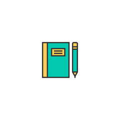 Notebook icon design. icon vector design