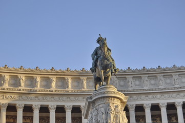 Fototapeta na wymiar Altar of Fatherland, Rome, Italy