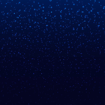 Blue dark sky with stars or snowflakes beauty wallpaper pattern holiday EPS 10 © Hubba Bubba