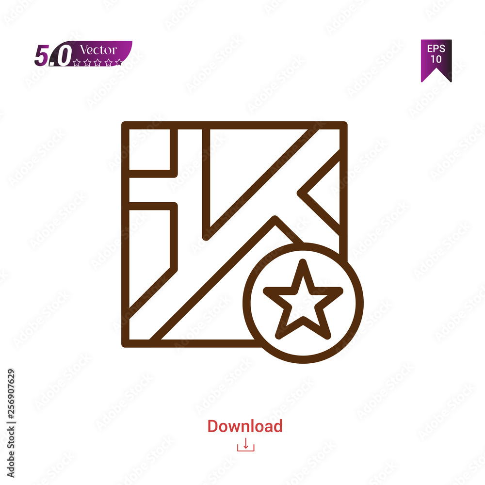 Poster outline map icon. map icon vector isolated on white background. man-footwear. graphic design, mobile