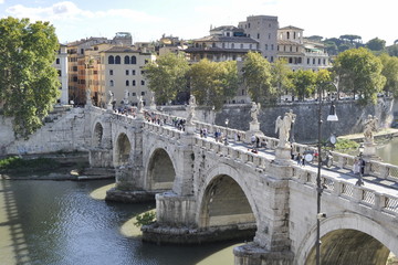 Bridge in Rome, Italy