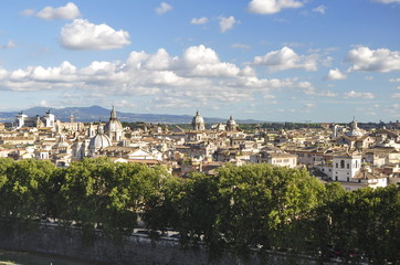 Fototapeta na wymiar A View of Rome, Italy