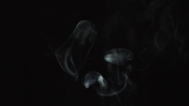 visualization of smell on a black background