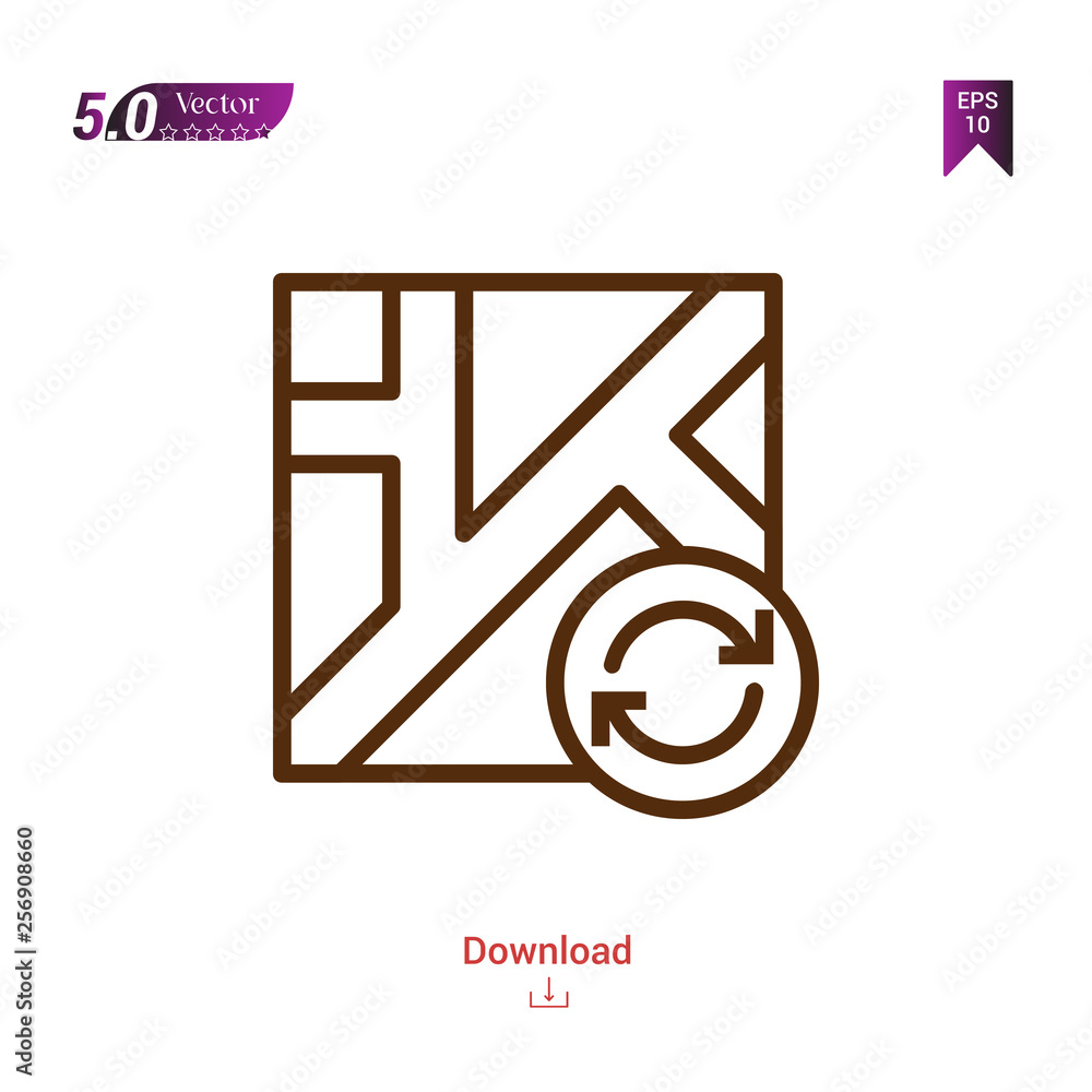 Poster outline map icon. map icon vector isolated on white background. man-footwear. graphic design, mobile