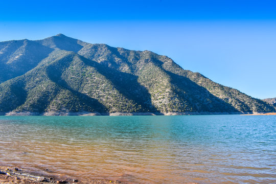 Panoramic View of Ouirgane Lake Marrakech, Morocco