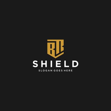 Br Letter Shield Icon