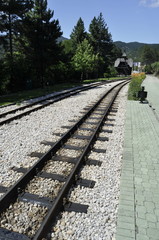 Fototapeta premium Railway in Mokra Gora, Serbia
