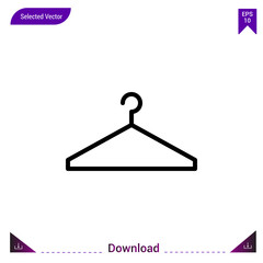 hanger vector icon. Best modern, simple, isolated,laundry. flat icon for website design or mobile applications, UI / UX design vector format