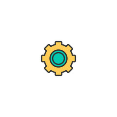 Settings icon design. Essential icon vector design
