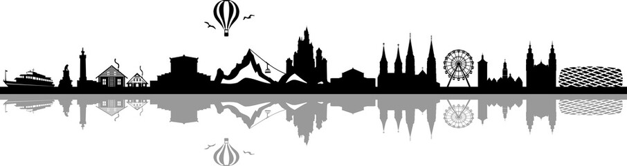 Bavaria State Germany Skyline