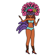 beautiful brazilian garota character