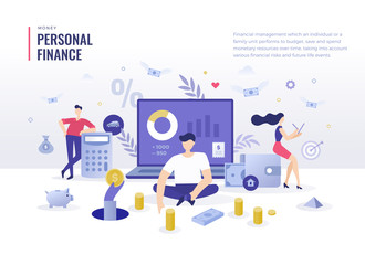 Personal Finance Flat Illustration Concept