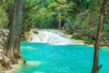 Chiflon Waterfalls or Cascades, Chiapas, Mexico