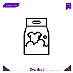 detergent vector icon. Best modern, simple, isolated,laundry. flat icon for website design or mobile applications, UI / UX design vector format