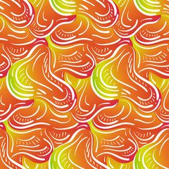 Seamless modern color play gradient pattern. Vector Liquid shape. Background with multi-color combinations graphic ornament. EPS10.