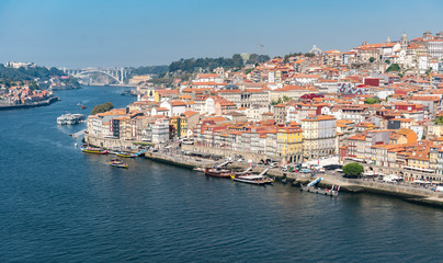 Porto cityscape on sunny day
