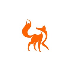 fox logo vector template