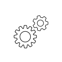 Fototapeta premium Setting icon in trendy flat style. Vector