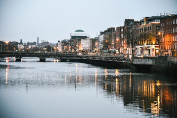 The River Liffey in Dublin, Ireland
