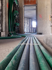 tubazioni nel cantiere edile