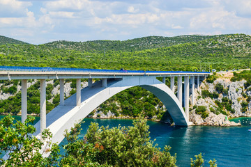 The Krka Bridge in Croatia.