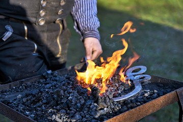 blacksmith at fire