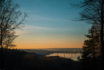 Sunset Vejle bridge, Denmark