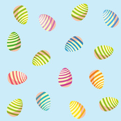 pattern of decorated easter eggs