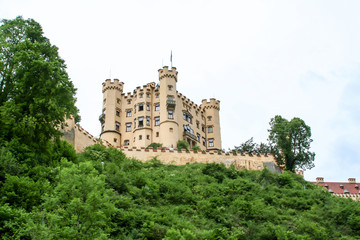 Fototapeta na wymiar great view of a castle in bavaria