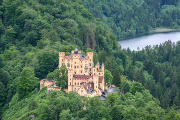 big view of a castle in bavaria