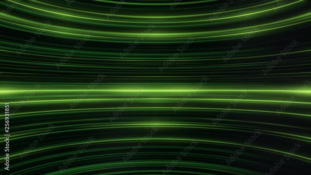Aufkleber abstract animation of colorful shimmering and curved green lines. abstract background.