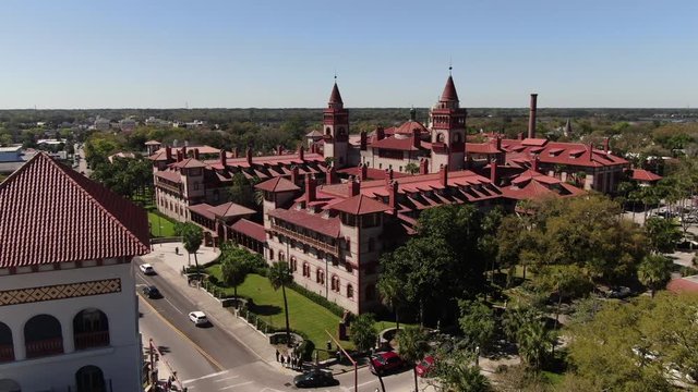 Aerial of Flagler College, St. Augustine, Florida