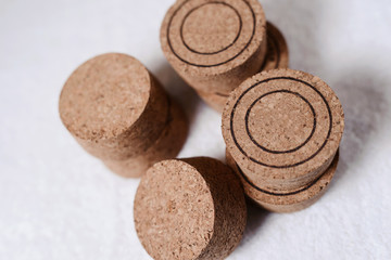 Top view spa and wellness setting with natural bath salt, soap, candles, towels and coffee beans for anticellulite massage for perfect healthy body and skin. Beauty luxury spa concept. Copyspace