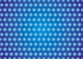 Seamless background of objects of rotation. Twisted stars on blue and blue background. Vector graphics. Substrate for text.