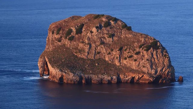 Aquech island (Aquech in spanish, Aketx in Euskera), San Juan de Gaztelugatxe, Cantabrian Sea, Bizkaia, Basque Country, Spain, Europe