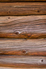 Background from an old brown logs